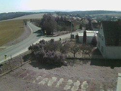 Vjezd do obce ze severu