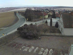 Vjezd do obce ze severu