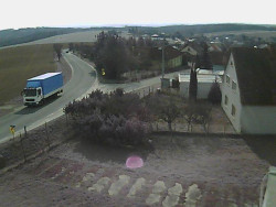 Vjezd do obce ze severu