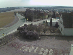 Vjezd do obce ze severu