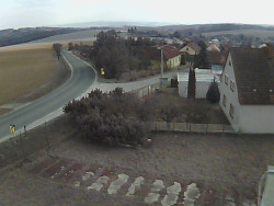 Vjezd do obce ze severu