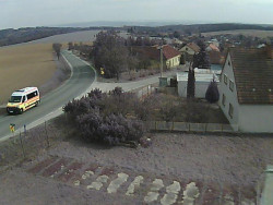 Vjezd do obce ze severu