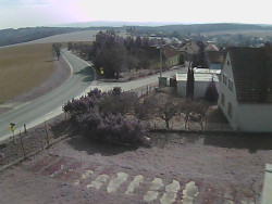 Vjezd do obce ze severu