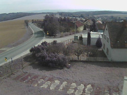 Vjezd do obce ze severu