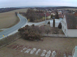 Vjezd do obce ze severu