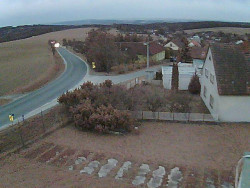 Vjezd do obce ze severu