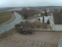 Vjezd do obce ze severu