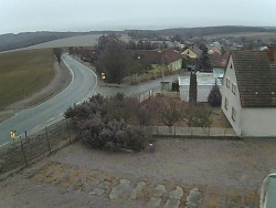 Vjezd do obce ze severu