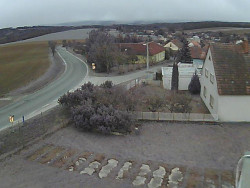 Vjezd do obce ze severu