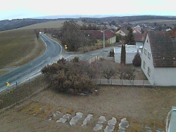 Vjezd do obce ze severu