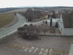 Vjezd do obce ze severu