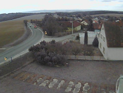 Vjezd do obce ze severu