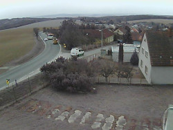 Vjezd do obce ze severu