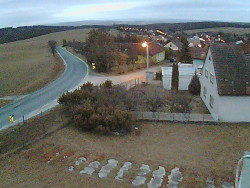 Vjezd do obce ze severu