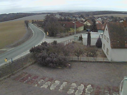 Vjezd do obce ze severu