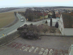 Vjezd do obce ze severu