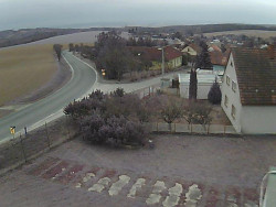 Vjezd do obce ze severu