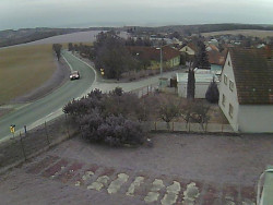 Vjezd do obce ze severu