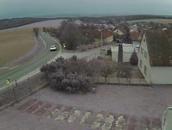 Vjezd do obce ze severu