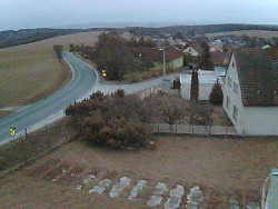 Vjezd do obce ze severu