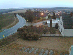 Vjezd do obce ze severu