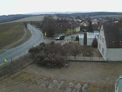 Vjezd do obce ze severu