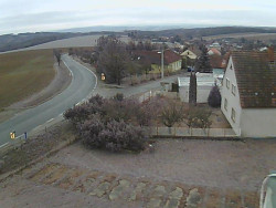 Vjezd do obce ze severu