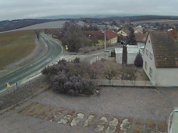 Vjezd do obce ze severu