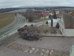 Vjezd do obce ze severu