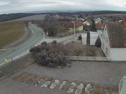 Vjezd do obce ze severu