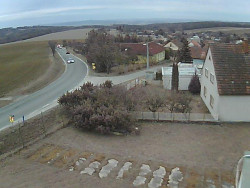 Vjezd do obce ze severu