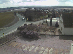 Vjezd do obce ze severu