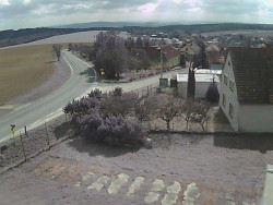 Vjezd do obce ze severu