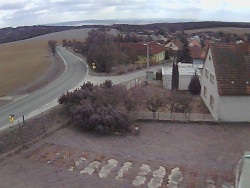 Vjezd do obce ze severu