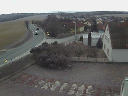 Vjezd do obce ze severu