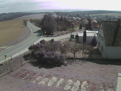 Vjezd do obce ze severu