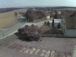 Vjezd do obce ze severu