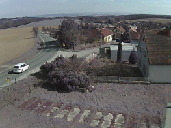 Vjezd do obce ze severu