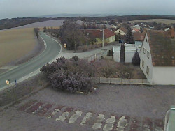 Vjezd do obce ze severu