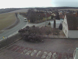 Vjezd do obce ze severu