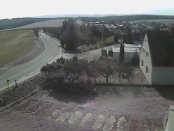 Vjezd do obce ze severu