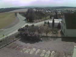 Vjezd do obce ze severu