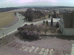 Vjezd do obce ze severu