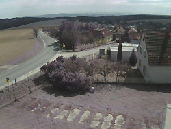 Vjezd do obce ze severu