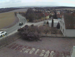 Vjezd do obce ze severu