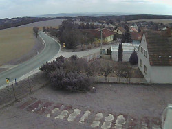 Vjezd do obce ze severu