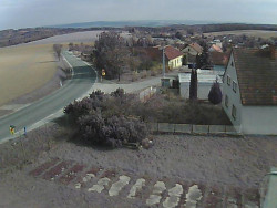 Vjezd do obce ze severu