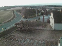 Vjezd do obce ze severu