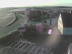 Vjezd do obce ze severu