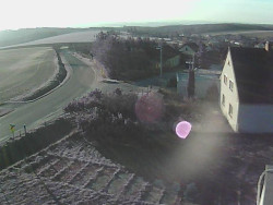 Vjezd do obce ze severu